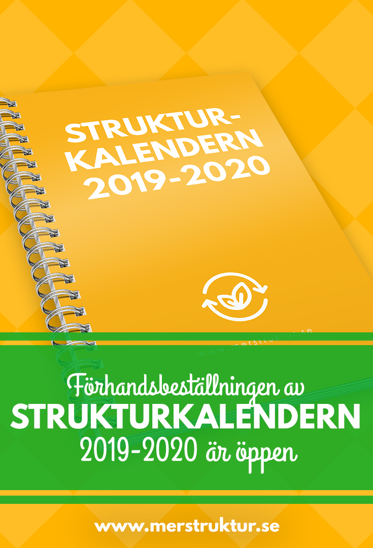 Förhandsbeställning av Strukturkalendern 2019-2020. Vad är nytt? merstruktur.se